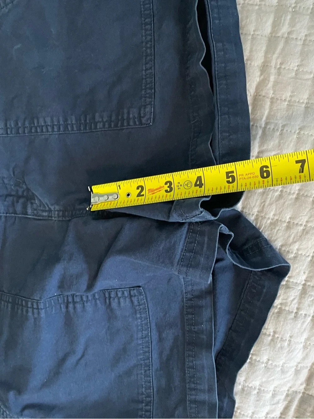 Patagonia Women’s Stand Up Shorts Size 8 Navy Blue Organic Cotton Utility - Picture 8 of 8